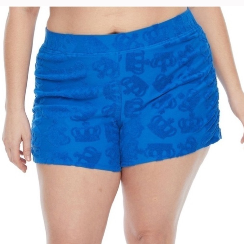Juicy By Juicy Couture Rouched Womens High Rise Pull-On Short-Plus